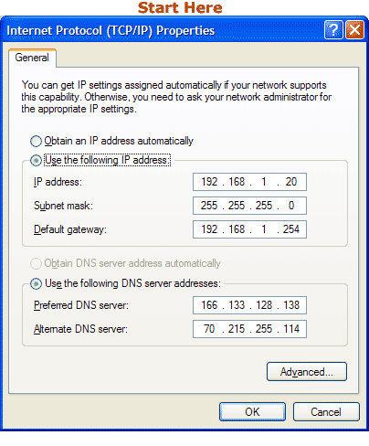 IP Setup for STAR BOOK